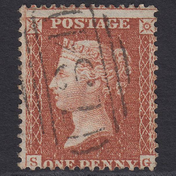 GB QV 1855 1d (Plate 6) SG24-C3(1) SG VFU Missing Imprimatur Bristol 134