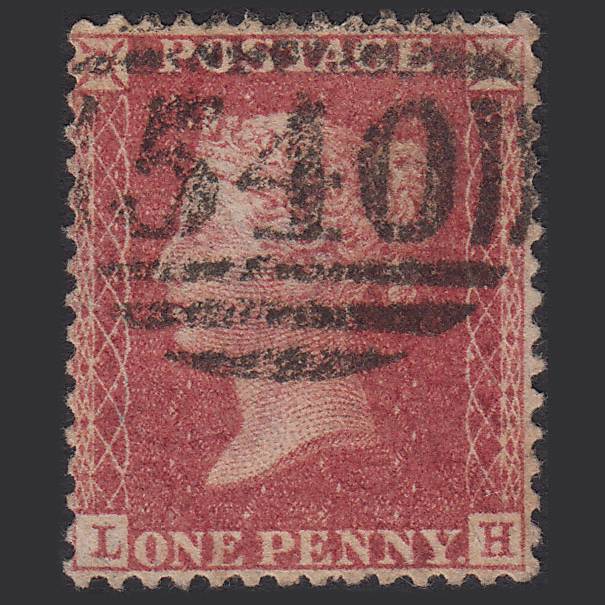 GB QV 1857 1d Rose-red (Plate 36) SG40-C10(1) LH FU Neath 540