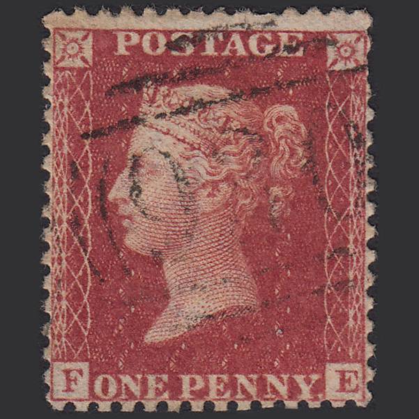 GB QV 1857 1d Rose-red (Plate 56) SG40-C10(1) FE GU York 930