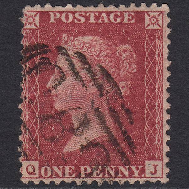 GB QV 1857 1d Deep Rose-red (Plate 42) SG41-C10(4) QJ GU