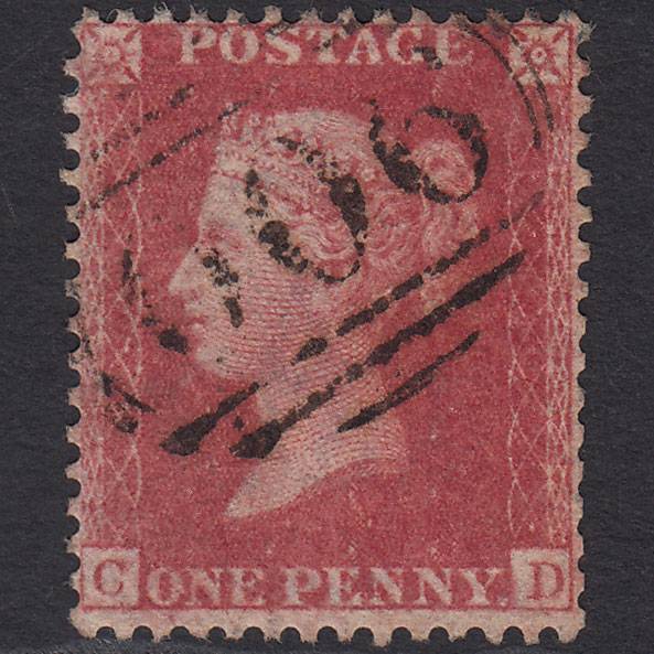 GB QV 1857 1d Rose-red (Plate 49) SG40-C10(1) CD GU Witham 900