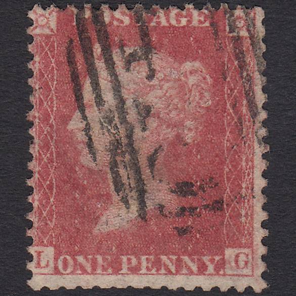 GB QV 1857 1d Rose-red (Plate 56) SG40-C10(1) LG GU