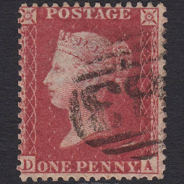 GB QV 1857 1d Rose-red (Plate 49) SG40-C10(1) DA FU