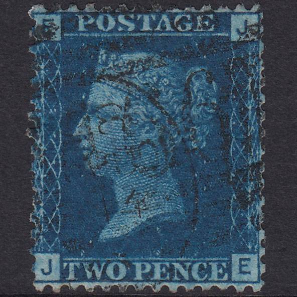 GB QV 1869 2d Deep Blue (Plate 13) SG47-G3 JE GU Liverpool 466