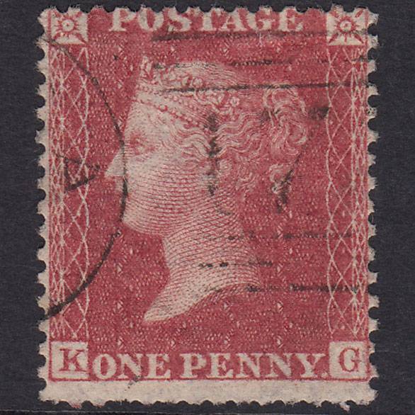 GB QV 1857 1d Rose-red (Plate 48) SG40-C10(1) KG GU Scotland