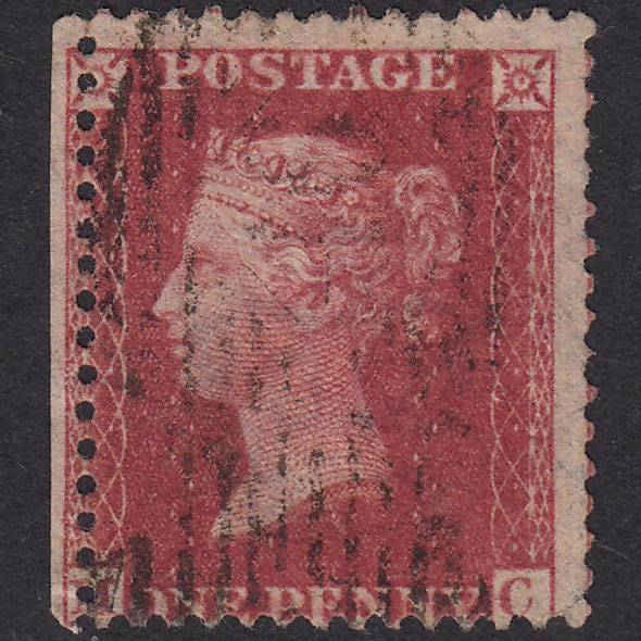 GB QV 1861 1d Plate 51 SG42-C12(3) MC GU London Is 46 Unlisted Type