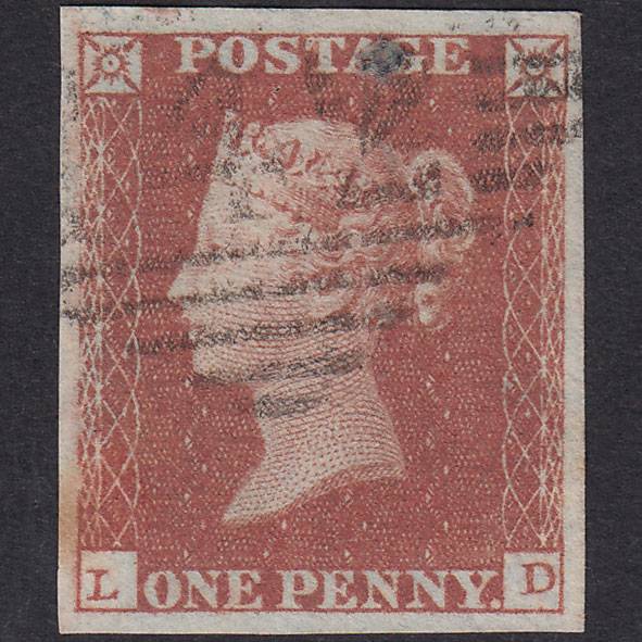 GB QV 1841 1d Red-Brown Pl 101 SG8-B1(1) LD GU 4 Good Margins Clonmel 142
