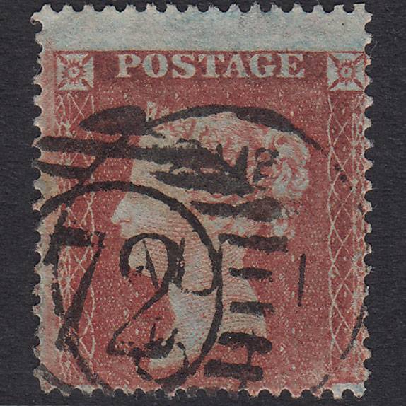 GB QV 1854 1d Red-Brown SG17-C1(1) FU London D&S 72 Large Misperf