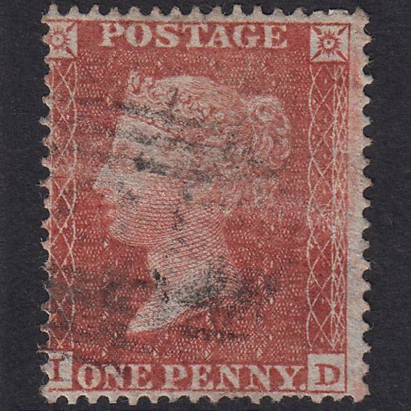 GB QV 1855 1d Red-Brown Plate 6 SG26-C5(1) ID GU