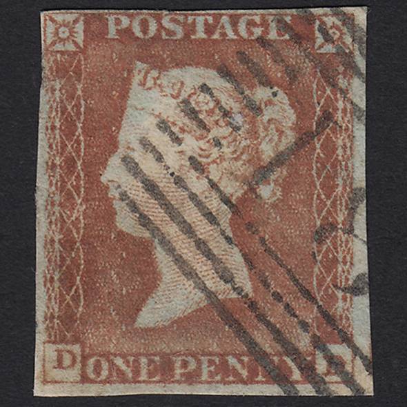 GB QV 1841 1d (Plate 35) SG9-B1(3) DD GU Edinburgh 131 4M Late Usage
