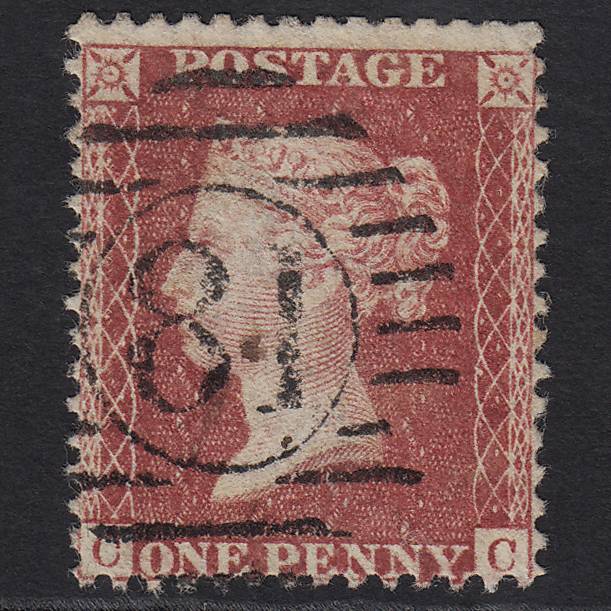 GB QV 1857 1d Rose-red (Plate 59) SG40-C10(1) CC GU London D&S 81