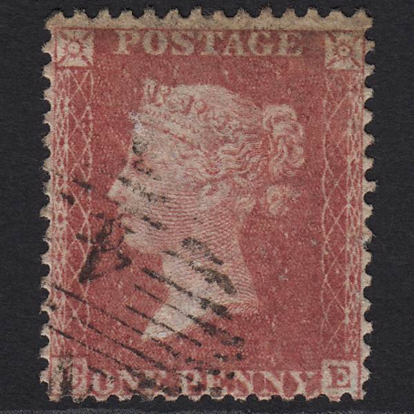 GB QV 1857 1d Rose-red (Plate 58) SG40-C10(1) CE GU in London