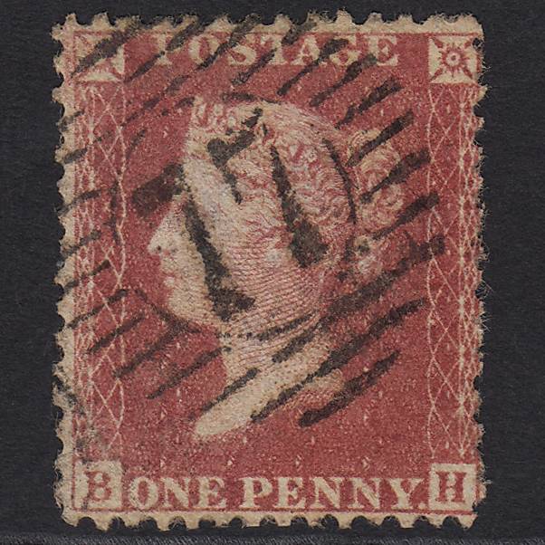 GB QV 1857 1d Rose-red (Plate 42) SG40-C10(1) BH FU London D&S 77