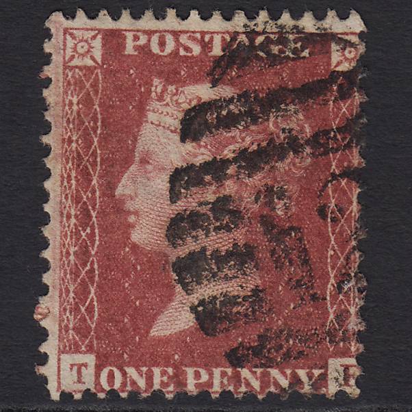 GB QV 1857 1d Rose-red (Plate 56) SG40-C10(1) TF FU London D&S 12