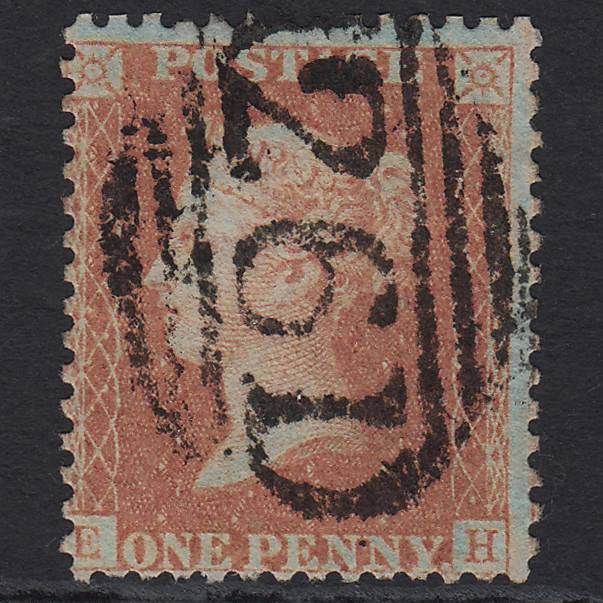 GB QV 1857 1d Orange-red (Plate 44) SGC8(7) EH FU Driffield 261