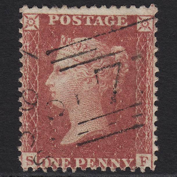 GB QV 1857 1d Rose-red (Plate 56) SG40-C10(1) SF FU Scotland