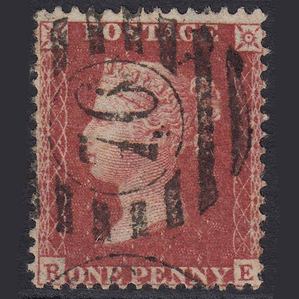 GB QV 1857 1d Rose-red (Plate 41) SG40-C10(1) RE FU London D&S 76