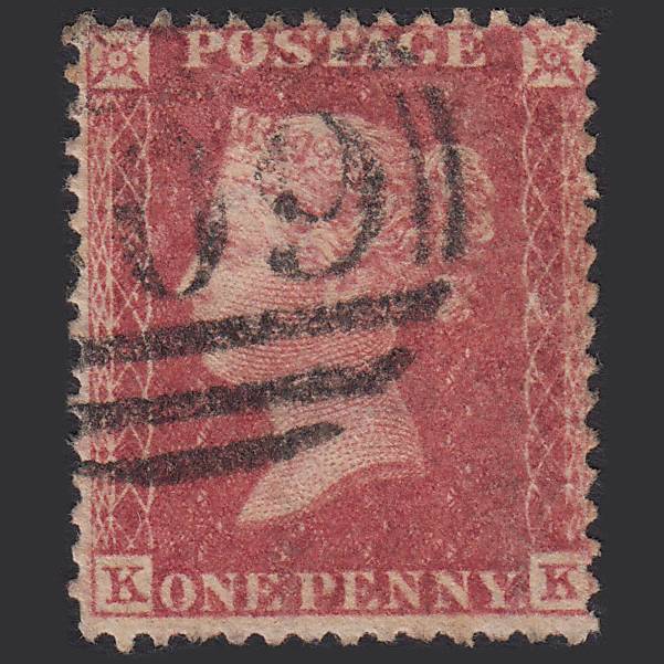 GB QV 1857 1d Rose-red (Plate 36) SG40-C10(1) KK GU