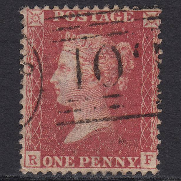 GB QV 1857 1d Rose-red (Plate 59) SG40-C10(1) RF FU Scotland