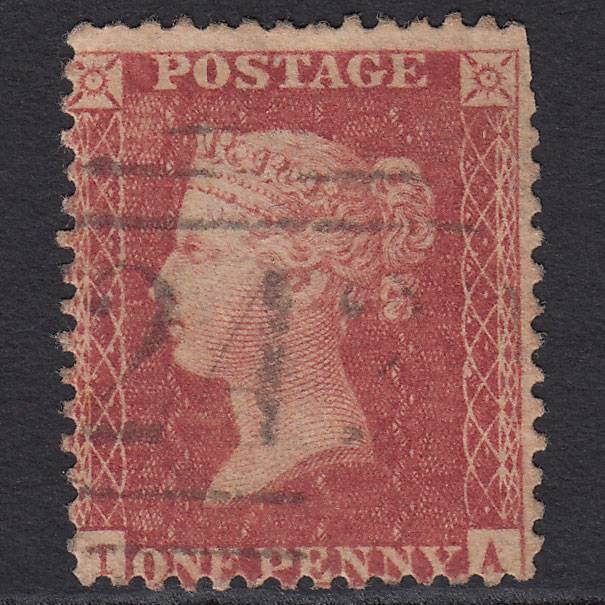 GB QV 1857 1d (Plate 47) SG40-C10(1) TA GU Missing Imprimatur Derby 242