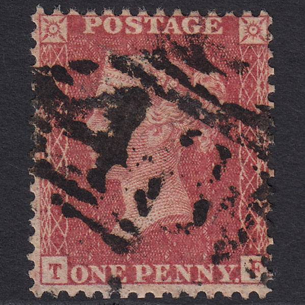 GB QV 1857 1d Rose-red (Plate 36) SG40-C10(1) TF GU Ireland