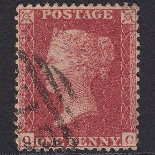 GB QV 1857 1d Rose-red (Plate 48) SG40-C10(1) QC FU Well Centred