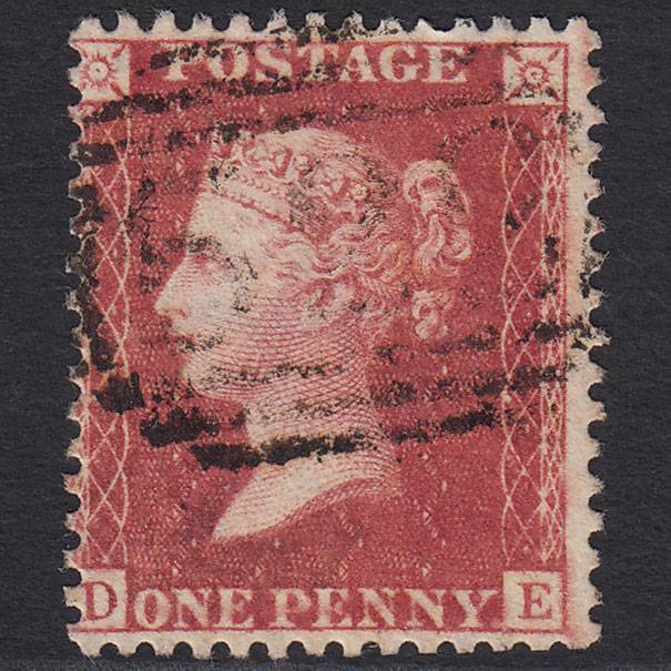 GB QV 1857 1d Rose-red (Plate 49) SG40-C10(1) DE FU Melton Mowbray 522