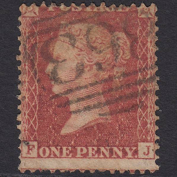 GB QV 1857 1d Rose-red (Plate 46) SG40-C10(1) FJ GU Wells 863