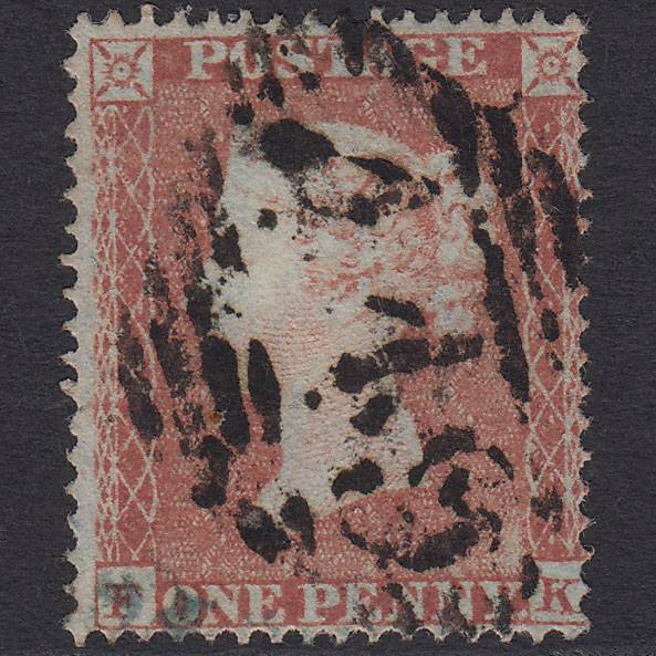 GB QV 1854 1d Red-brown (Plate 170) SG17-C1(1) FK FU Wicklow 449
