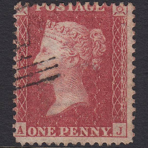 GB QV 1857 1d Rose-red (Plate 48) SG40-C10(1) AJ FU Scotland