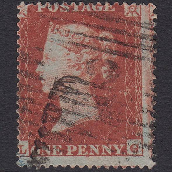 GB QV 1854 1d Red-brown (Plate 194) SG17-C1(1) LG GU Scotland Misperf