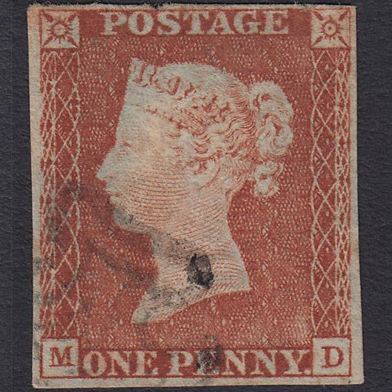 GB QV 1841 1d (Plate 29) SG8-B1(1) GUidelines MD GU nr 4M Maltese Cross
