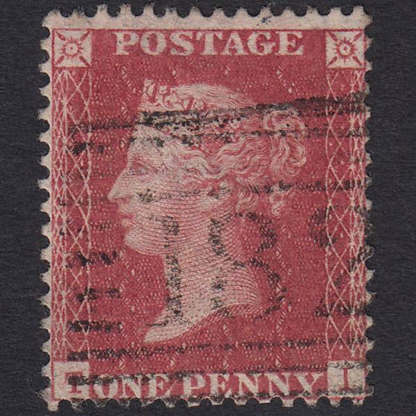 GB QV 1857 1d Rose-red (Plate 56) SG40-C10(1) TI VFU Inverkeithing 182