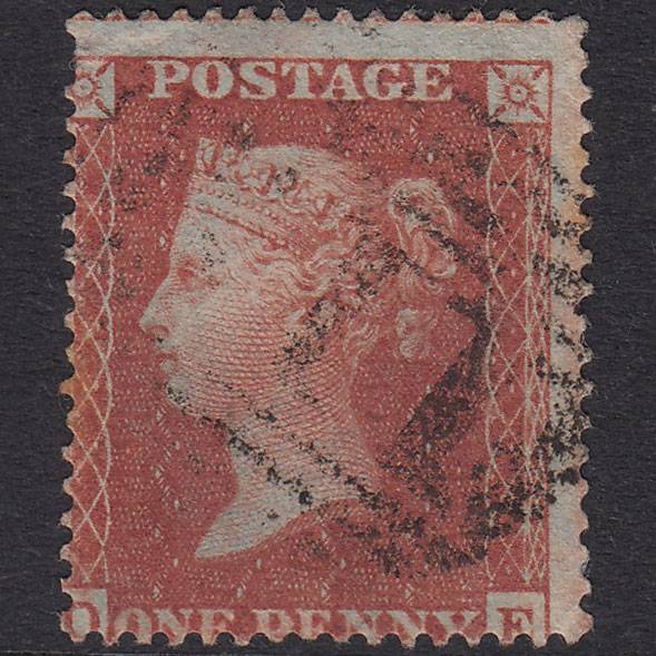 GB QV 1855 1d Red-Brown Plate 12 SG21-C4(1) OE GU