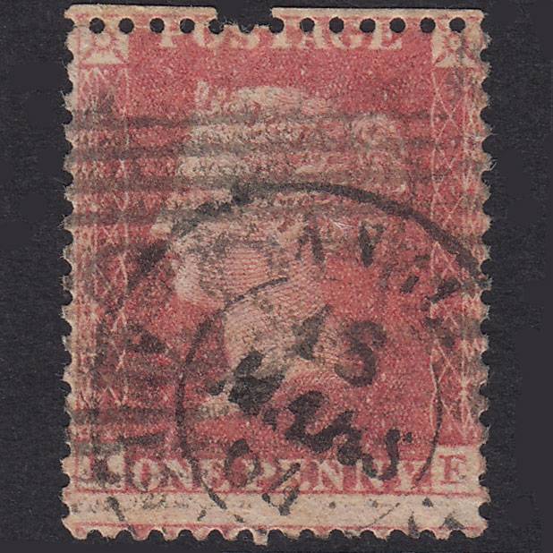 GB QV 1857 1d Plate 39 SG40-C10(1) KF GU Port Glasgow 287 & French Pmk