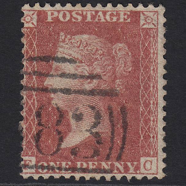 GB QV 1857 1d Rose-red (Plate 48) SG40-C10(1) FC FU