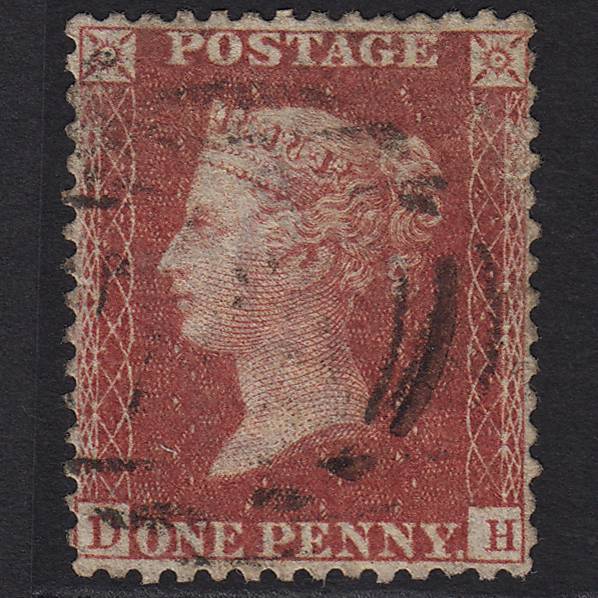 GB QV 1857 1d Rose-red (Plate 56) SG40-C10(1) DH GU Light Cancel