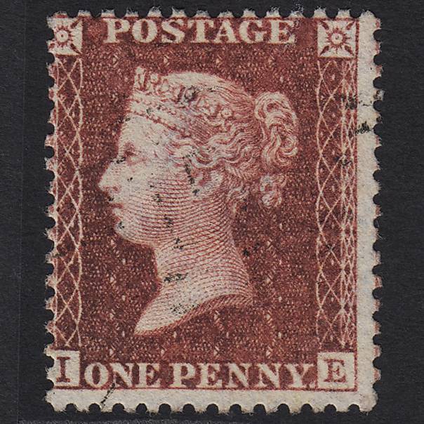 GB QV 1857 1d Deep Rose-red (Plate 45) SG41-C10(4) IE VFU Light Cancel