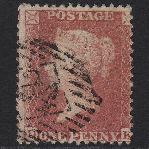 GB QV 1857 1d Rose-red (Plate 59) SG40-C10(1) DK GU London IS 24 24.k