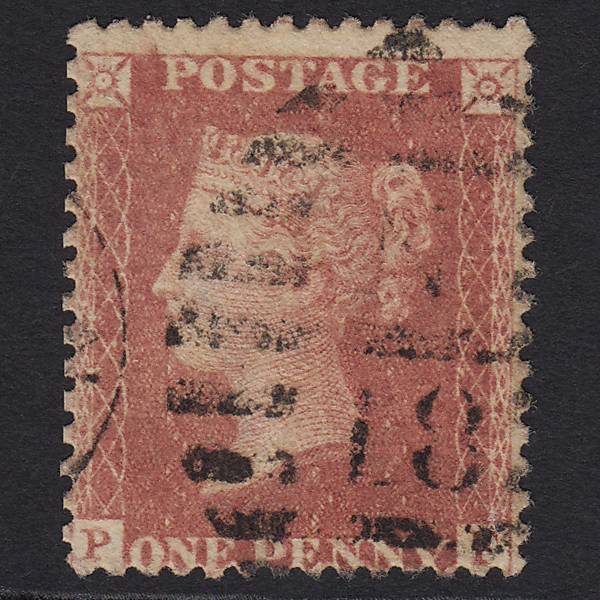 GB QV 1857 1d Rose-red (Plate 66) SG40-C10(1) PF GU London D&S Cancel