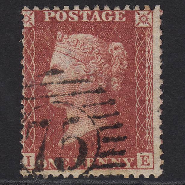 GB QV 1857 1d Rose-red (Plate 36) SG40-C10(1) IE GU London D&S 75 Misperf