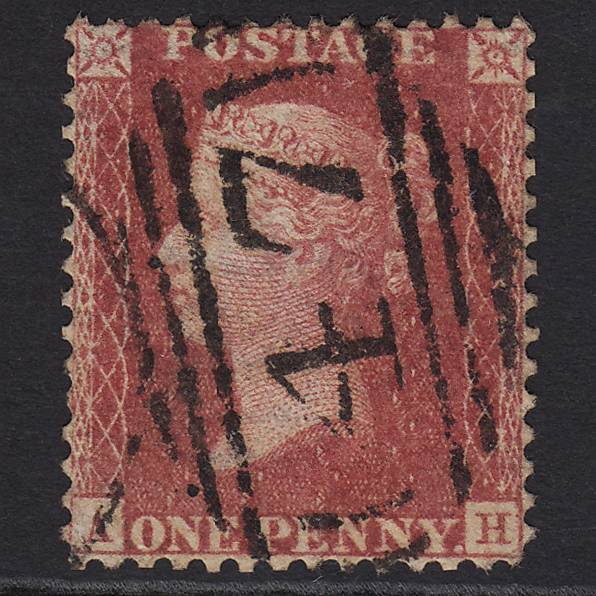 GB QV 1857 1d (Plate 59) SG40-C10(1) AH FU Missing Imprimatur Bangor 47