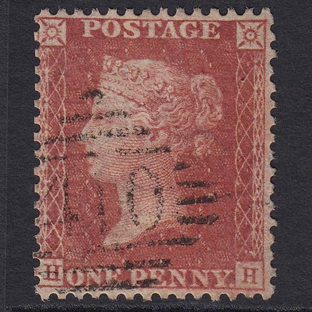 GB QV 1857 1d Rose-red (Plate 65) SG40-C10(1) HH VFU Sligo 410 Mike Williams Certificate