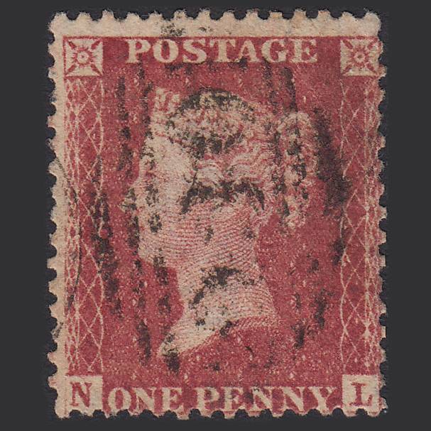 GB QV 1857 1d Rose-red (Plate 27) SG40-C10(1) NL GU