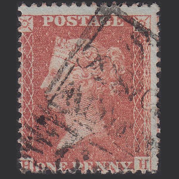 GB QV 1856 1d Brown-rose (Plate 34) SG32-C8(4) HH FU Glasgow Madeleine Smith