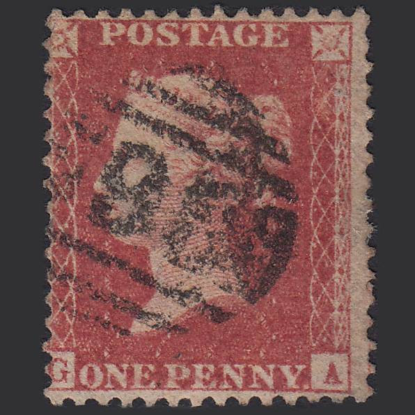 GB QV 1857 1d Rose-red (Plate 60) SG40-C10(1) GA GU