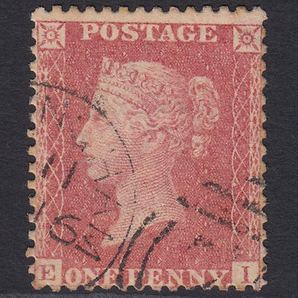 GB QV 1857 1d Pale Rose (Plate 68) SG39-C10(3) EI GU Birmingham 75