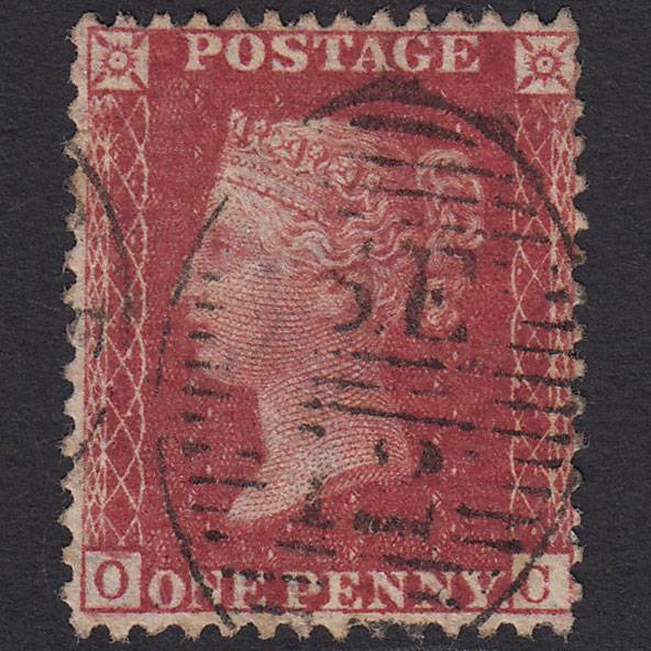 GB QV 1857 1d Rose-red (Plate 57) SG40-C10(1) OC FU London D&S SE12