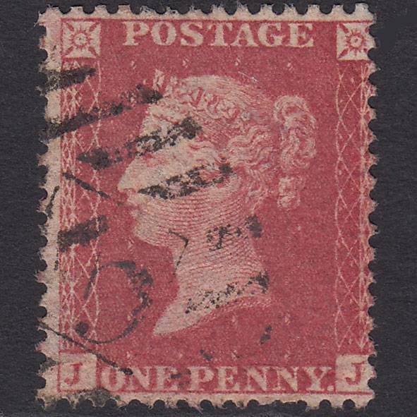 GB QV 1857 1d Rose-red (Plate 43) SG40-C10(1) JJ FU London IS 3