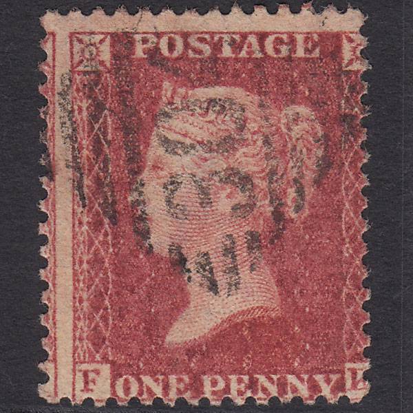 GB QV 1861 1d (Plate 51) SG42-C12(3) FK FU Lisburn 304 Large Misperf